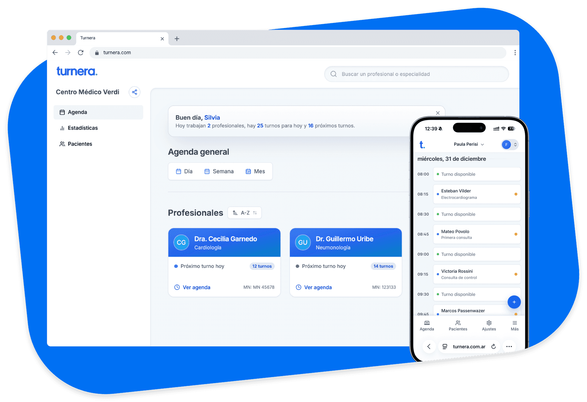 Agenda Turnera en todos tus dispositivos